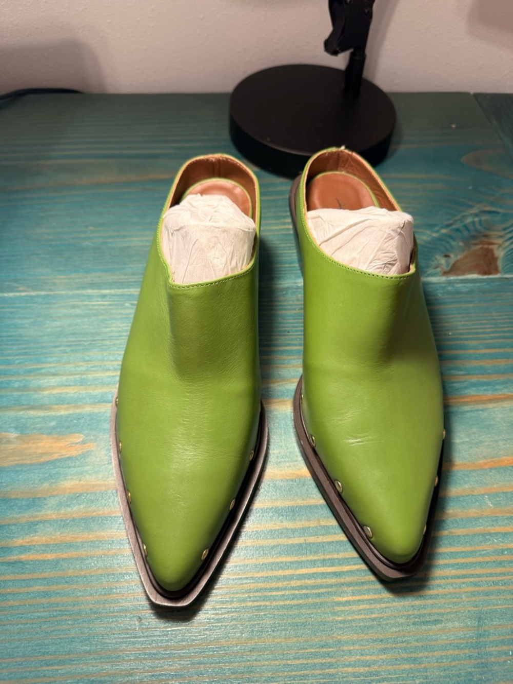NWOT ALOHAS Lorenzo Leather Mules - Picture 11 of 14